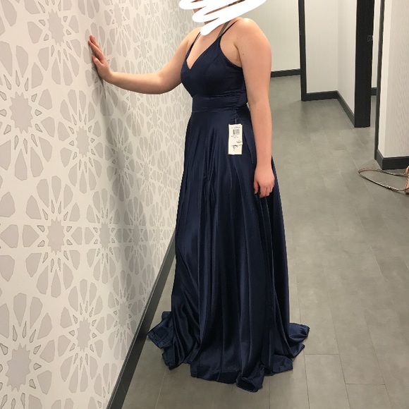 Navy Blue Prom Dress